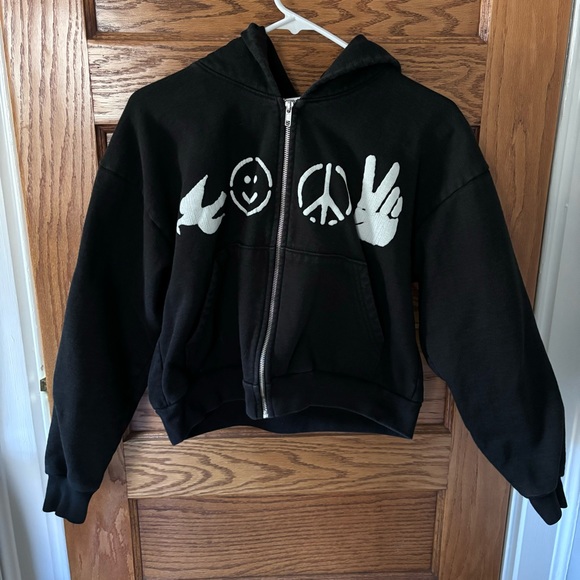 Basketcase Gallery “Happy Trails” Peace Hoodie - Picture 3 of 6